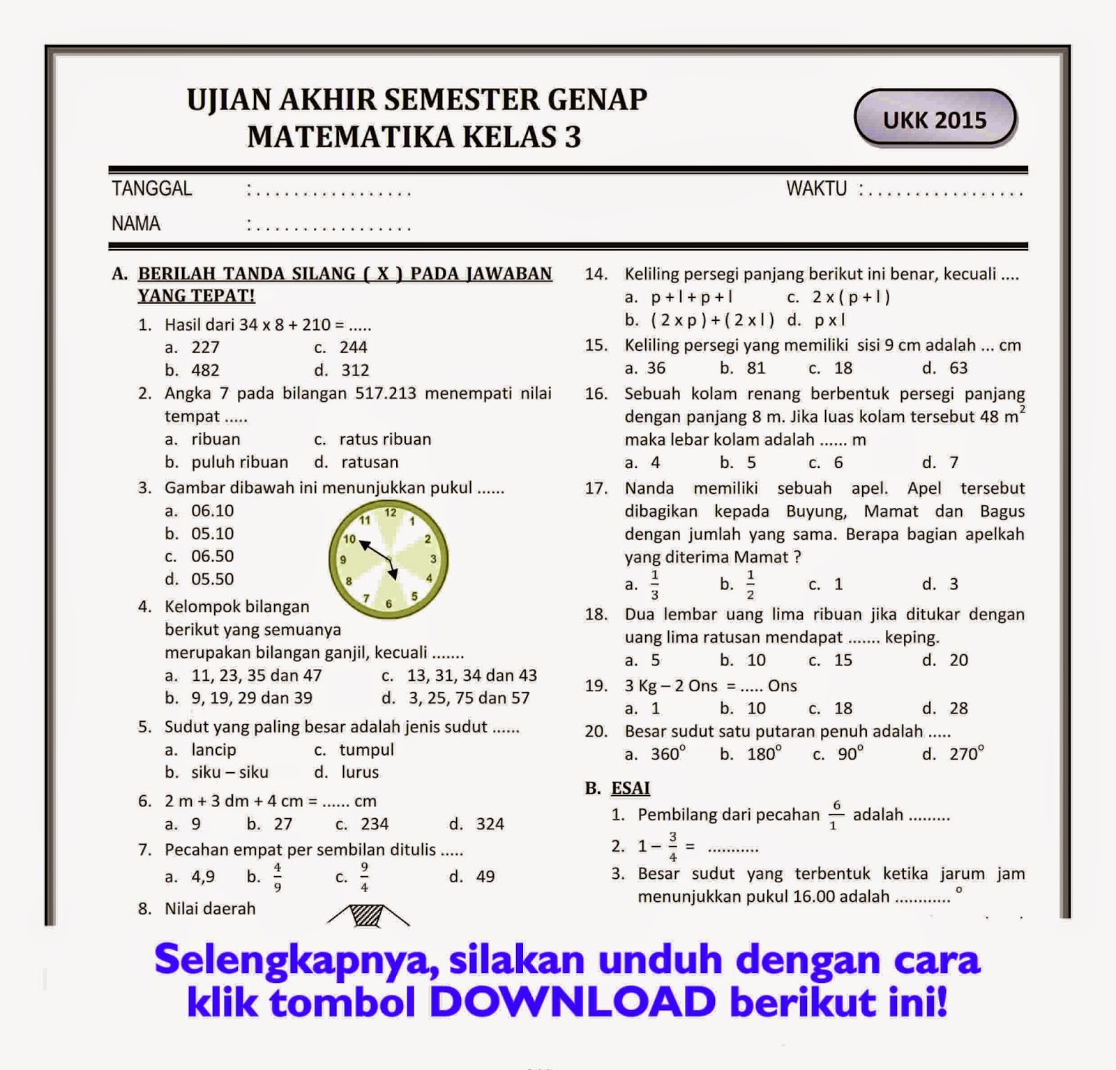 7 Rahasia Cepat Pahami Contoh Soal Kelas 7 KD 3.1 K13 Agar Nilai Ujian Melonjak Drastis